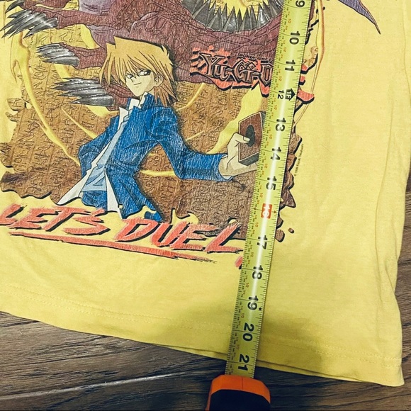 Vintage 1996 yu gi oh shirt Yellow Shirt Age 10-11 Youth Rare Unique - Picture 3 of 6